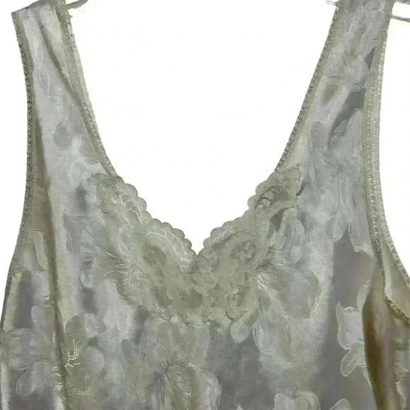 VTG Linda Bis Chemise Waltz Length Lace Inset & Trim  Size large - Picture 4 of 6